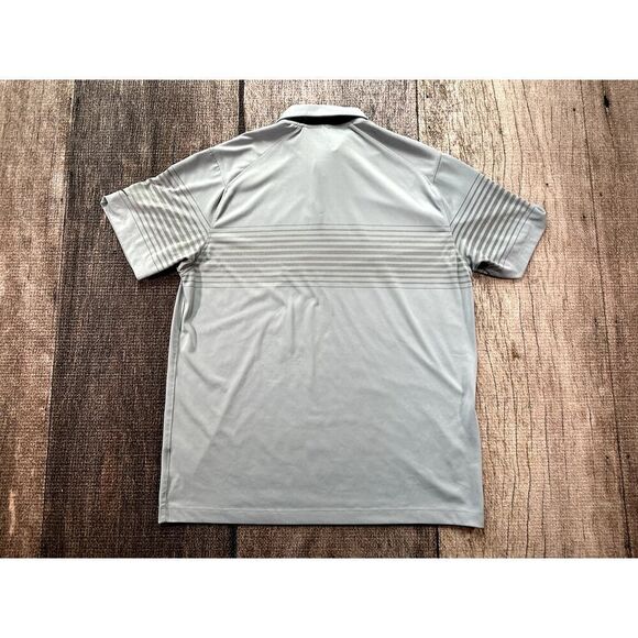 Nike Golf Tour Performance Dri Fit Grey Striped Polo Shirt Mens Large Dri-Fit - Picture 5 of 8